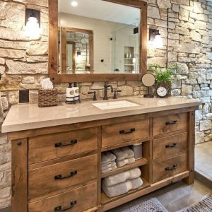Ahşap Banyo Dolapları